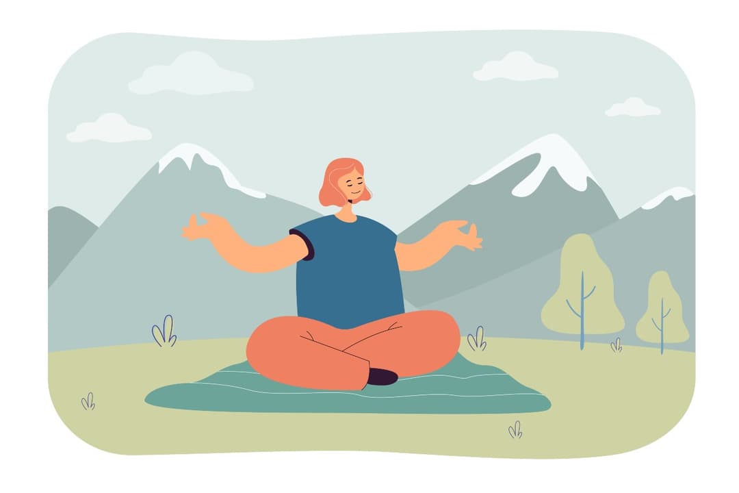 Ženska v meditaciji