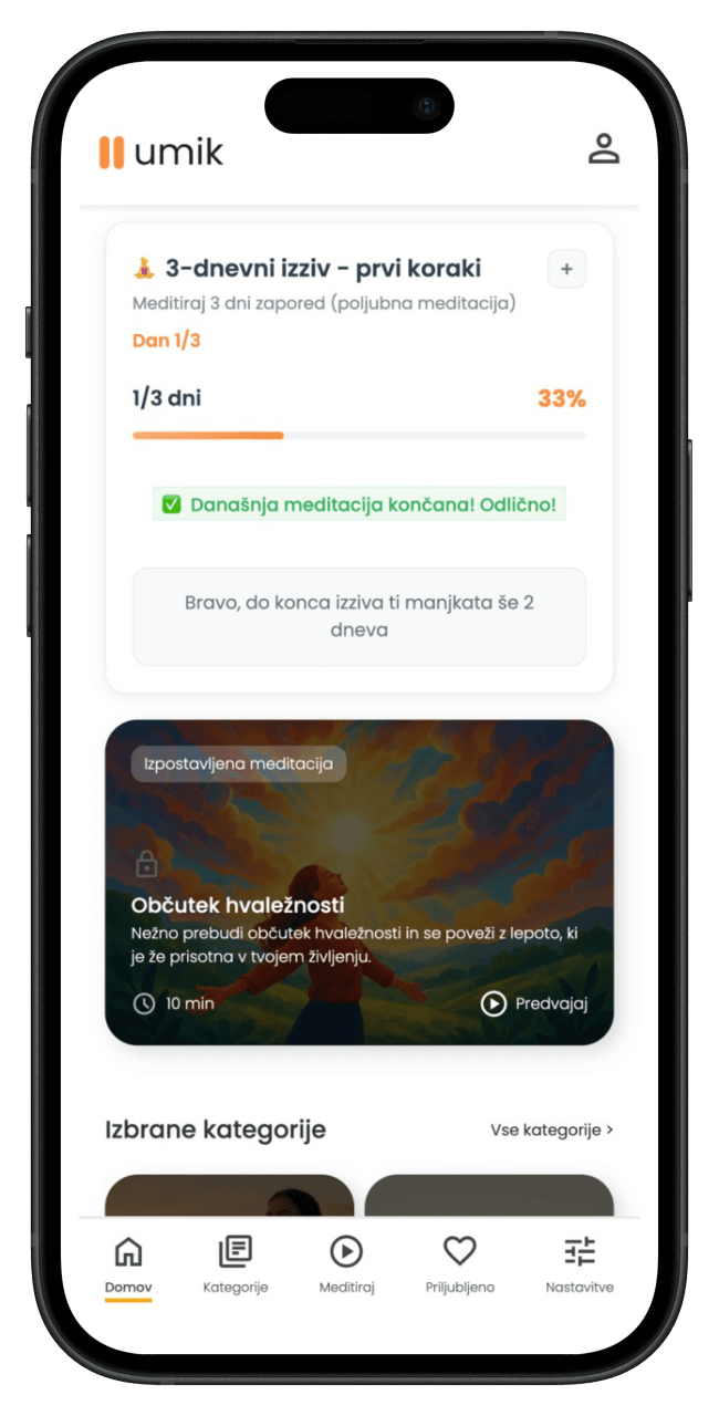 aplikacija za meditacijo
